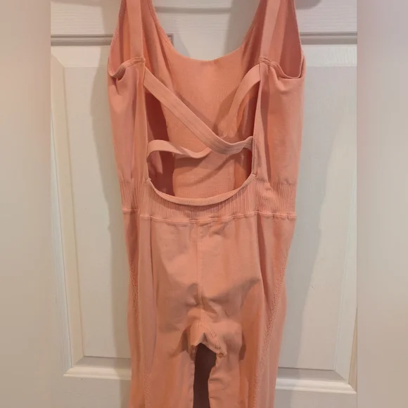 Free People Good Karma Onesie In Peach ๐ Size M/L - Picture 9 of 13